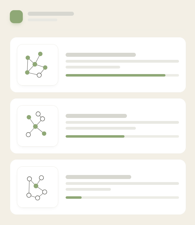 Athelion domain selection screen showing available courses and mastery progress